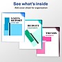 Avery Corner Lock Smooth Presentation Folder with Fasteners, Assorted, 6/Pack (72262)~#|#~sp97075773_sc7