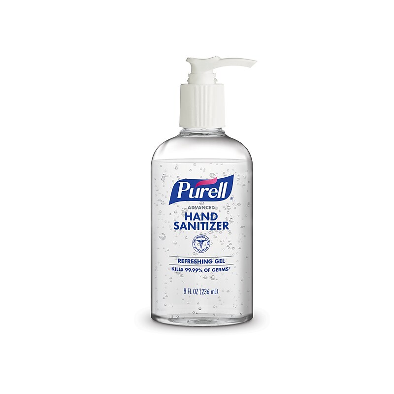 PURELL Advanced Hand Gel Sanitizer, Clean, 8 Fl. Oz. (4102-12-S) image 1