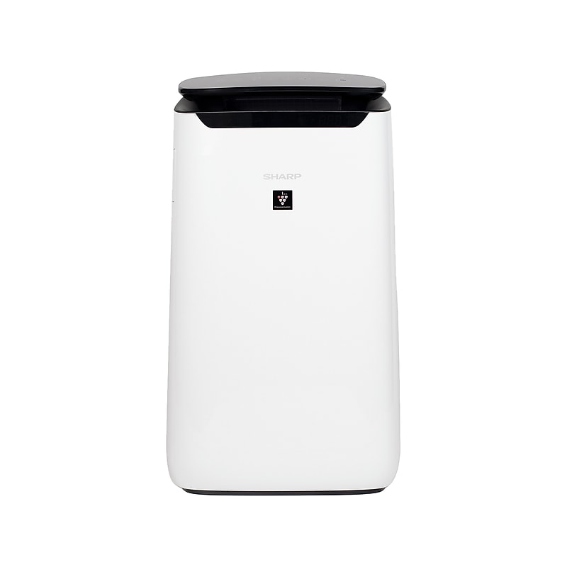 Sharp Plasmacluster True HEPA Console Air Purifier, 3-Speed, White/Black (FX-J80UW) image 1