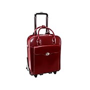 McKleinUSA Melrose W Series Leather Rolling Briefcase, Red (97036)