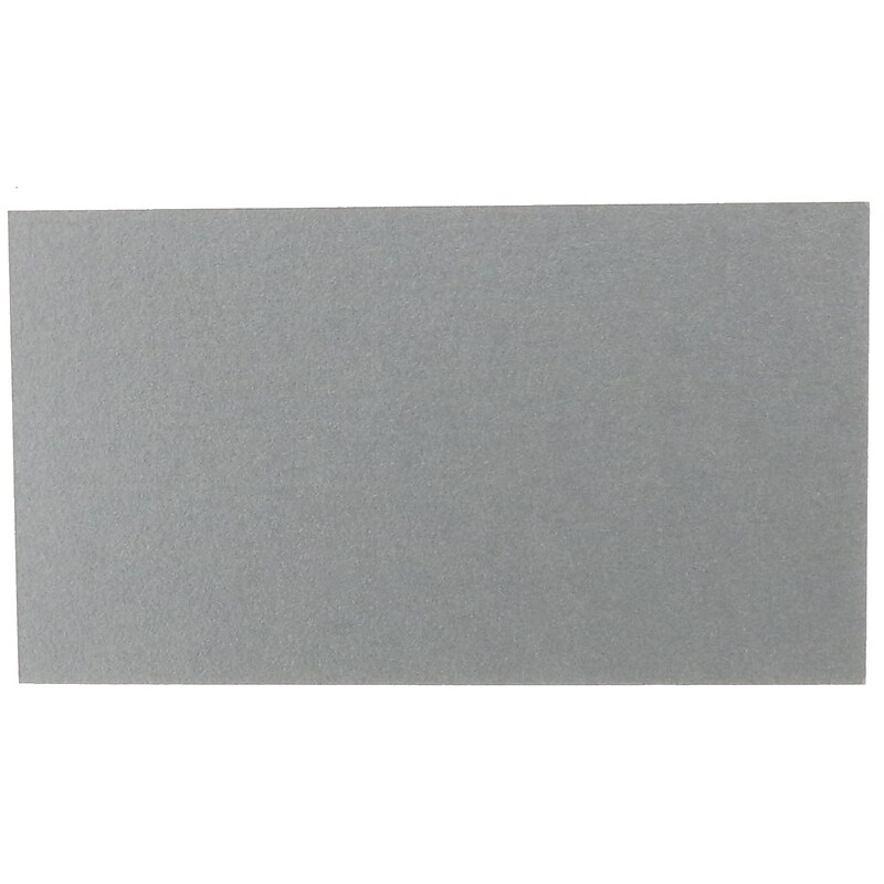 JAM PAPER Blank Flat Note Cards, 2" x 3 1/2", Silver Metallic Stardream, 500/Pack (217512693B) image 1