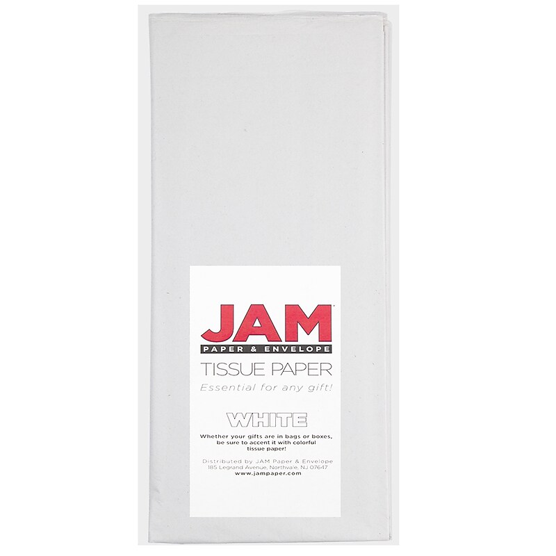 JAM Paper Tissue Paper, White, 10 Sheets/Pack (11534147) image 1