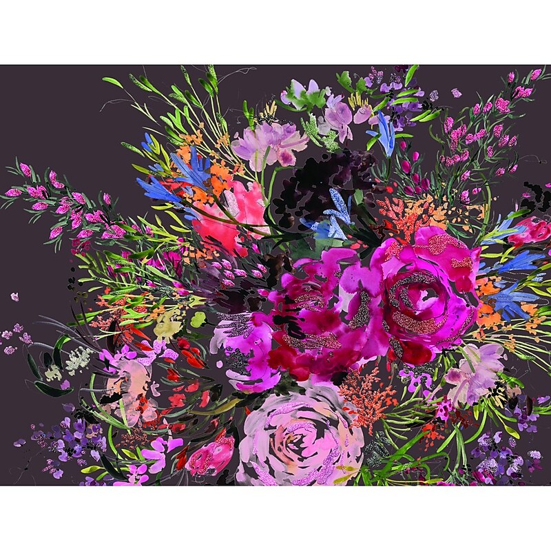 JAM Paper Wild Bouquet Assorted Cards with Envelopes, 3.875" x 5", Multicolor, 20/Pack (526870300) image 1