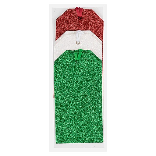 JAM Paper® Gift Tags with String, Medium Rectangle, 1 5/8 x 3 1/4