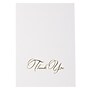 JAM Paper Matte Business Thank You Notecards, White/Gold, 25/Pack (D41115TYBKMB)~#|#~sp97151181_sc7