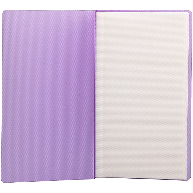 JAM Paper Business Card Book, 72-Card Capacity, Purple (221614747) image 1