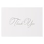 JAM Paper Silver Script Thank You Cards with Envelopes, 4.875" x 3.375", Multicolor, 25/Pack (526M1269MB)~#|#~sp97151305_sc7