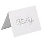 JAM Paper Silver Script Thank You Cards with Envelopes, 4.875" x 3.375", Multicolor, 25/Pack (526M1269MB)~#|#~sp97151306_sc7