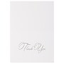 JAM Paper Silver Script Thank You Cards with Envelopes, 4.875" x 3.375", Multicolor, 25/Pack (526M1269MB)~#|#~sp97151308_sc7