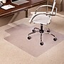 ES Robbins EverLife Carpet Chair Mat with Lip, 45" x 53'', Low-Pile, Clear (128173)~#|#~sp97363193_sc7