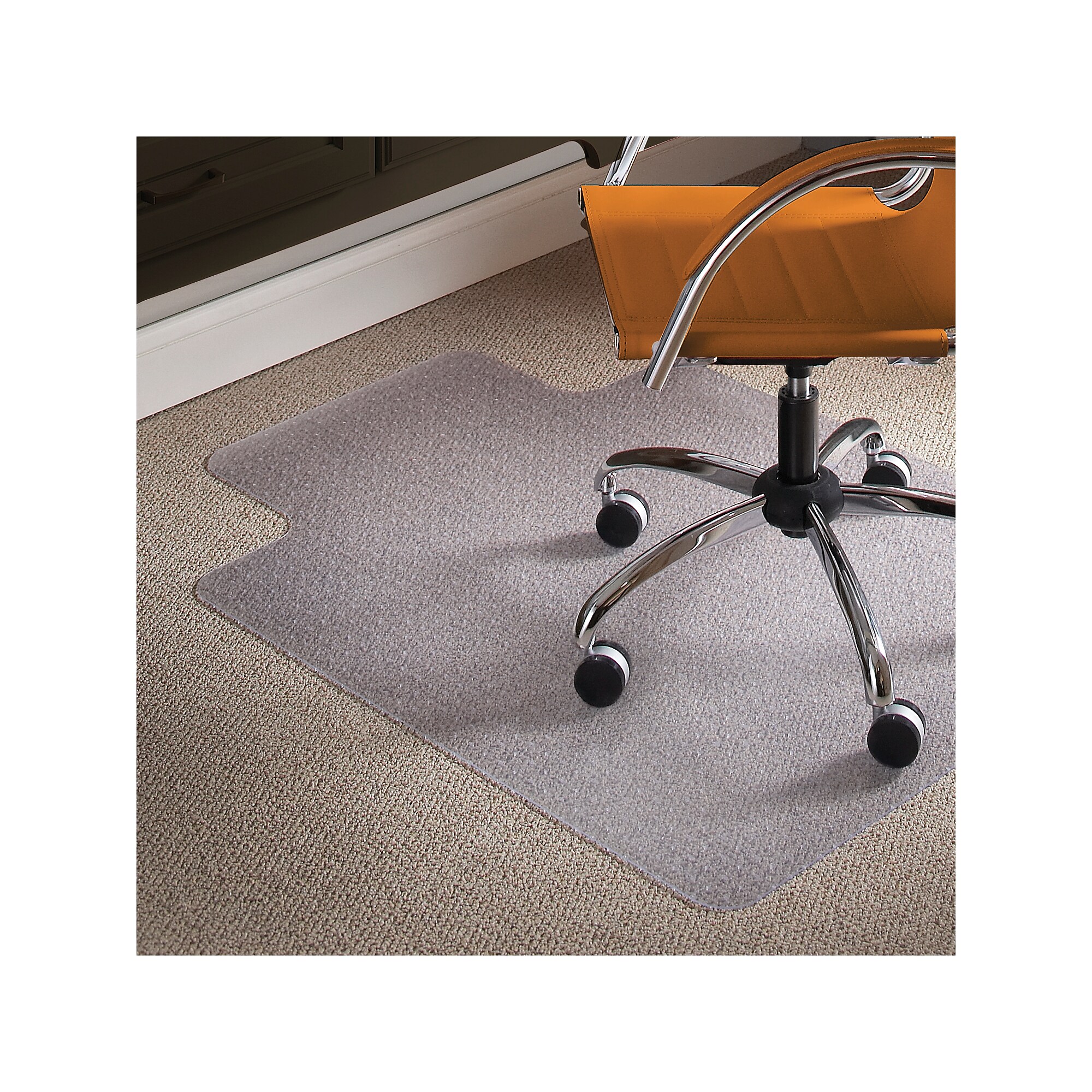 ES Robbins Natural Origins Carpet Chair Mat with Lip, 36″ x 48”, Low-Pile, Clear (ESR141032) Sansujyuku sansujyuku.com