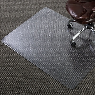 ES ROBBINS® 46" x 60'' Rectangular Carpet & Hard Floor Chair Mat, Vinyl (ESR120321)