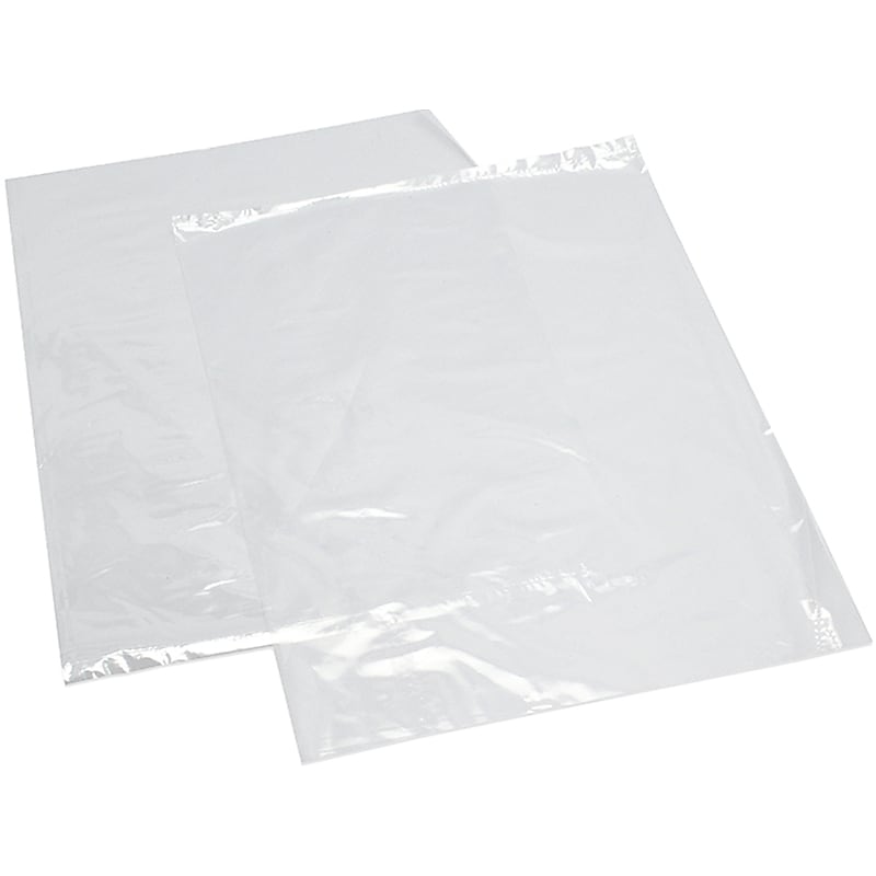 8" x 12" Layflat Poly Bags, 6 Mil, Clear, 1000/Carton (8300) image 1