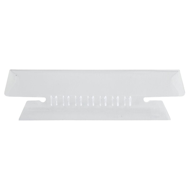 Pendaflex Insertable Hanging Folder Tabs, 3.5"W x 0.75"H, Clear, 25/Pack (PFX 43 1/2) image 1