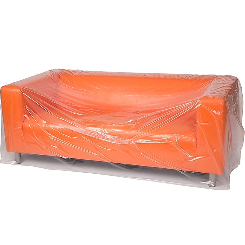 152" x 45" Layflat Poly Bags, Bags on a Roll, 3 Mil, Clear, 35/Roll (PFC3219) image 1