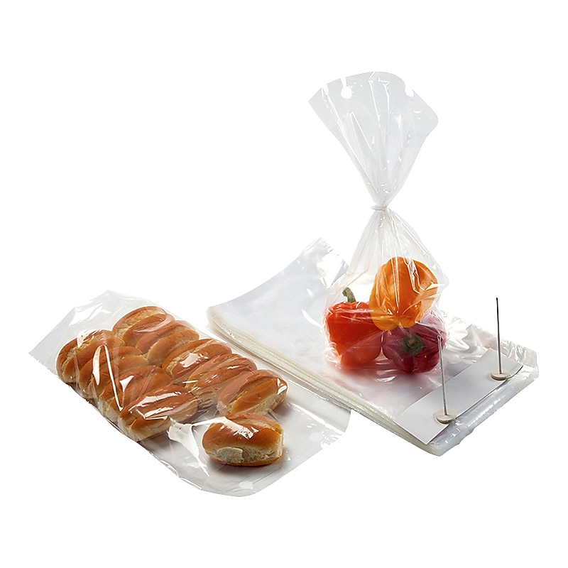 9" x 13" Gusseted Poly Bags, 1 Mil, Clear, 1000/Carton (13315) image 1