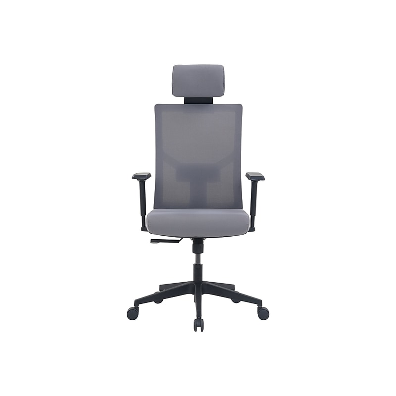 La-Z-Boy Mesh Back Molded Foam Computer and Desk Chair, Gray (51448) image 1