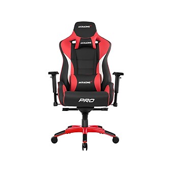 AKRACING Masters Series Pro Faux Leather Racing Gaming Chair, Red (AK-PRO-RD)