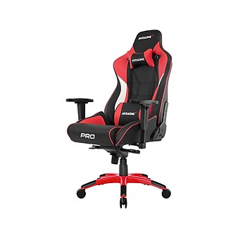 AKRACING Masters Series Pro Faux Leather Racing Gaming Chair, Red (AK-PRO-RD)