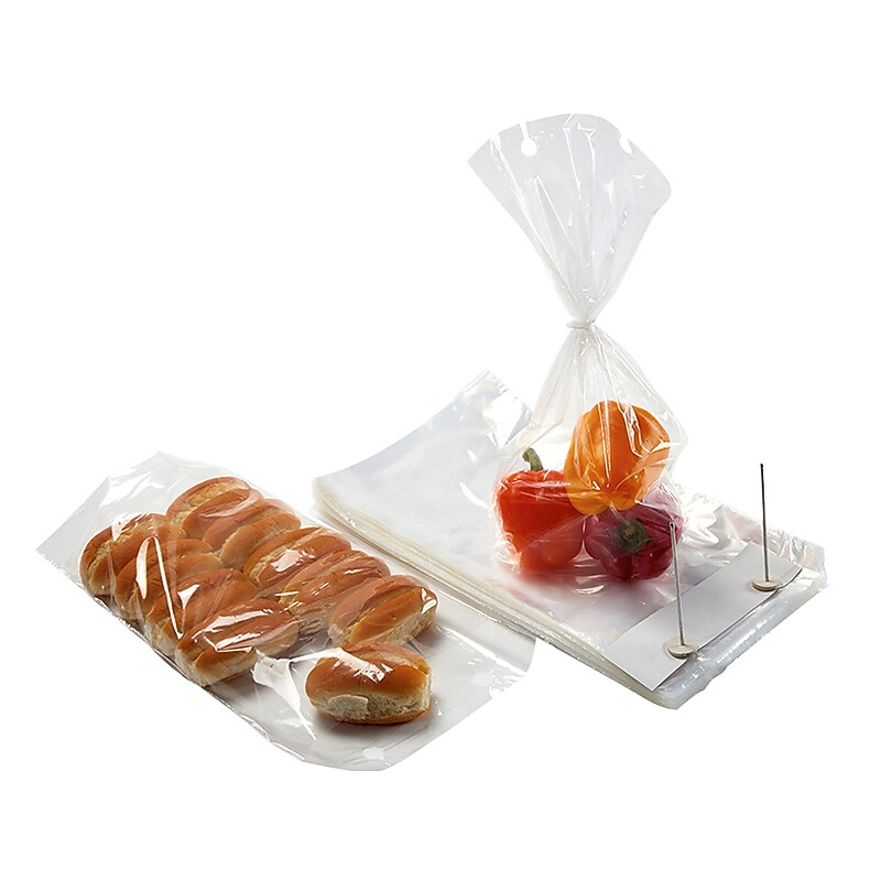 9" x 15" Gusseted Poly Bags, 1 Mil, Clear, 1000/Carton (8026) image 1