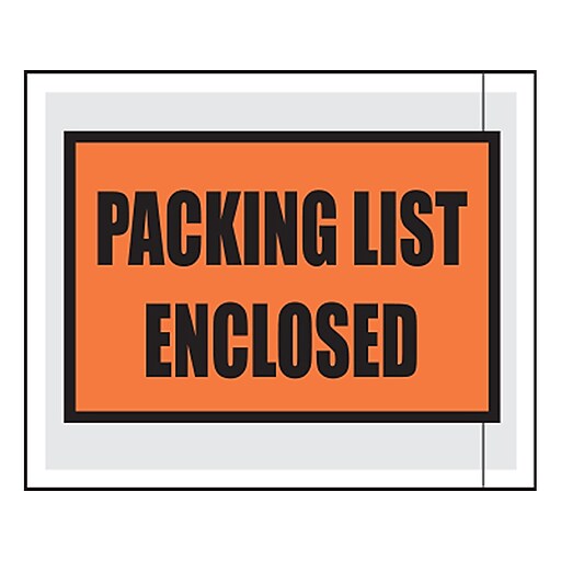 Packing List Envelope, 10.75" x 6.75", 500/Carton (3899) Staples