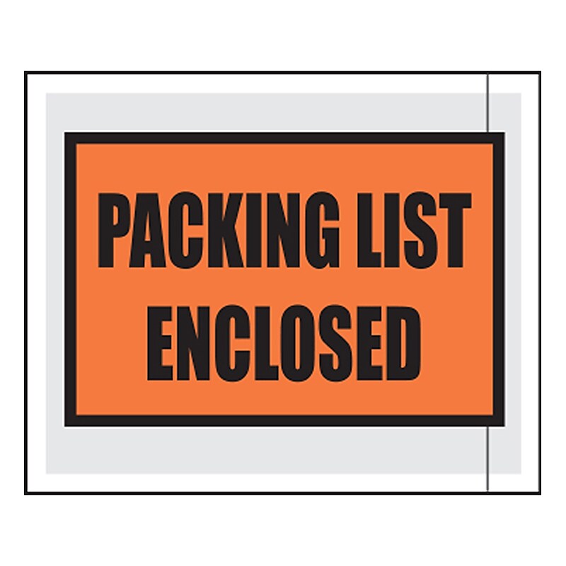6 1/2 x 10", "Clear Face" Document Envelopes, Clear, 1000/Carton(PL476) image 1