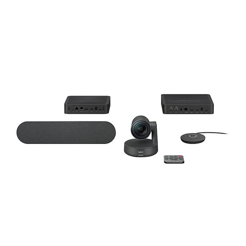 Logitech Rally Ultra-HD Video Conferencing System with Automatic Camera Control, Speaker and Mic Pod (960-001217) image 1