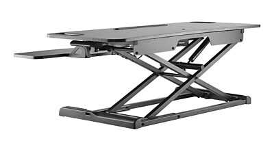 Amer Mounts 37″W Manual Adjustable Standing Desk Converter, Black (EZRISER36) Sansujyuku sansujyuku.com
