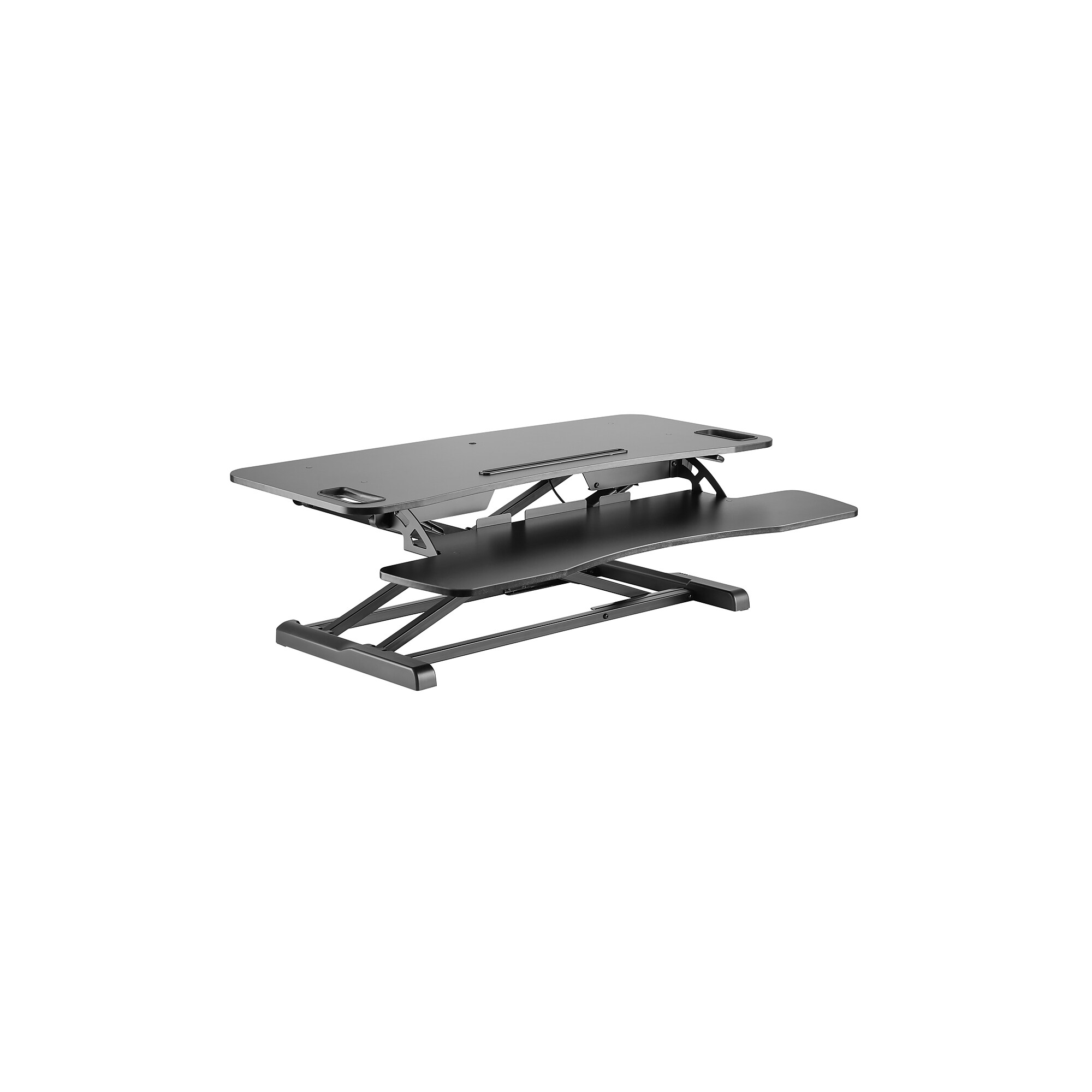 Amer Mounts 37″W Manual Adjustable Standing Desk Converter, Black (EZRISER36) Simolary simolary.com 6