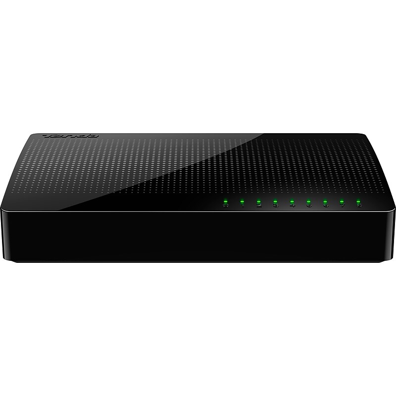 Tenda SG108 8-Port Gigabit Ethernet Unmanaged Switch, 10/100/1000 Mbps, Black (SG108) image 1