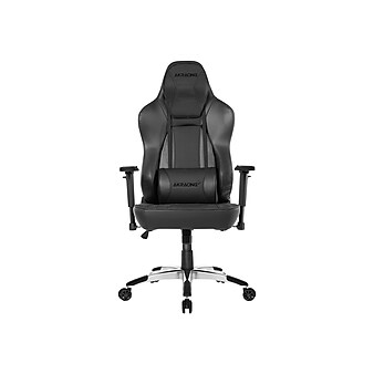 AKRACING Office Series Obsidian PU Leather Computer and Desk Chair, Black (AKOBSIDIAN)