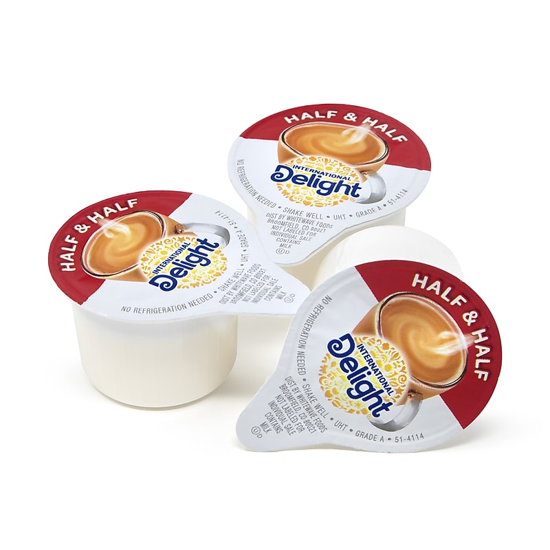 International Delight Coffee House Half & Half Creamer, 0.4 oz, 192/Pack (902-00456) image 1