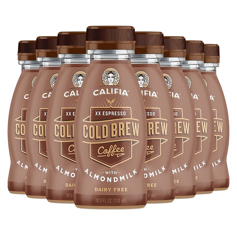 Califia Farms Cold Brew Coffee Xx Espresso with Almond Milk, 10.5 oz., 8/Pack (902-00447) image 1