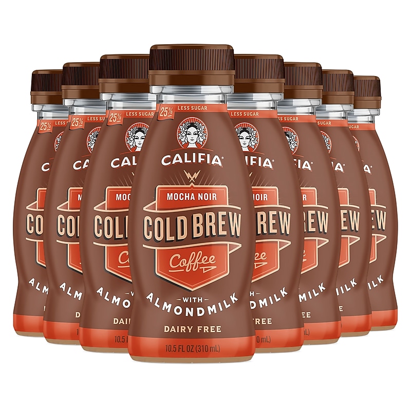 Califia Farms Cold Brew with Almond Milk Mocha Noir 10.5 oz, 8/Pack (902-00446) image 1
