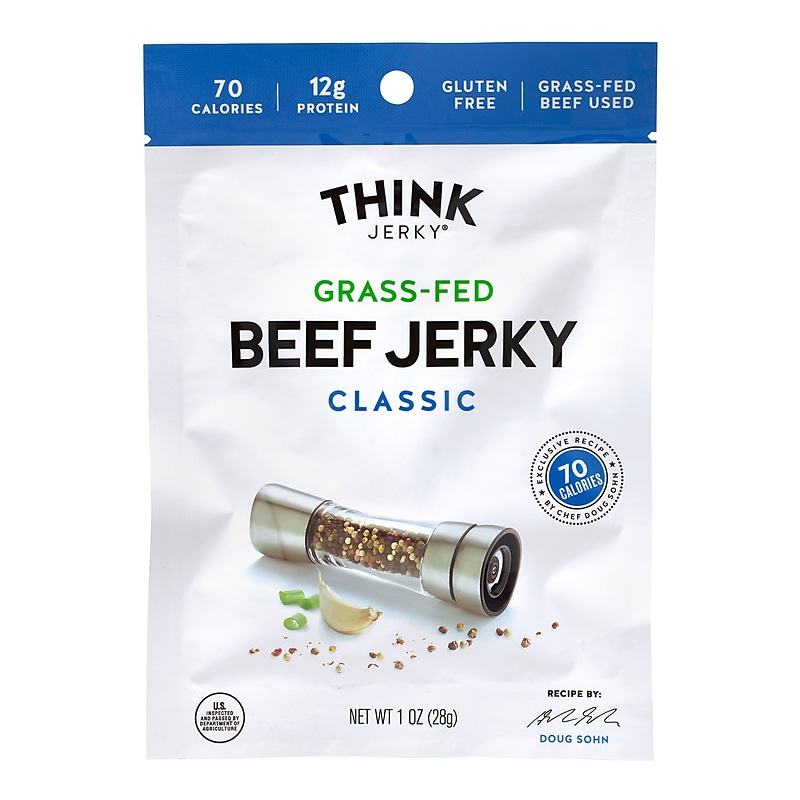 Think Jerky Classic Beef Jerky, 1 oz., 12/Pack (220-00984) image 1