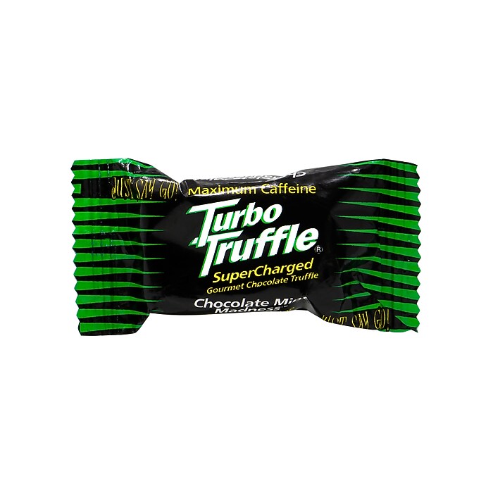 Turbo Truffles Energy Chocolate Truffles Mint Madness, 50/Pack