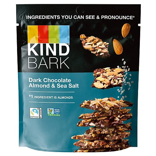 Kind Bark Dark Chocolate Almond Sea Salt, 3.6 oz, 2/Pack (22500097) at