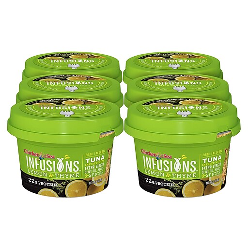 Chicken Of The Sea Infusions Tuna With Lemon & Thyme, 2.8 oz, 6/Pack