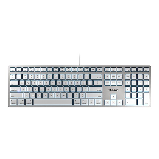 CHERRY Wired Keyboard, Silver (JK1610US1) at Staples