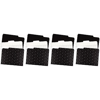 U Brands Modern Classic Fashion File Folders, 3-Tab, Letter Size, Assorted Colors, 12/Pack (3236U06-24)