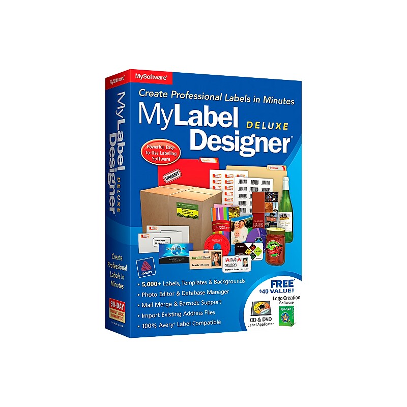 Avanquest MyLabel Designer Deluxe for Windows, (1 User) [CD] image 1