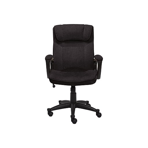 Serta Hannah I Fabric Executive Chair, Black (43670D) at Staples