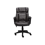 Serta Hannah I Bonded Leather Executive Chair, Black (43670F)