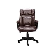 Serta Hannah I Bonded Leather Executive Chair, Biscuit (43670G)