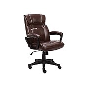 Serta Hannah I Bonded Leather Executive Chair, Biscuit (43670G)