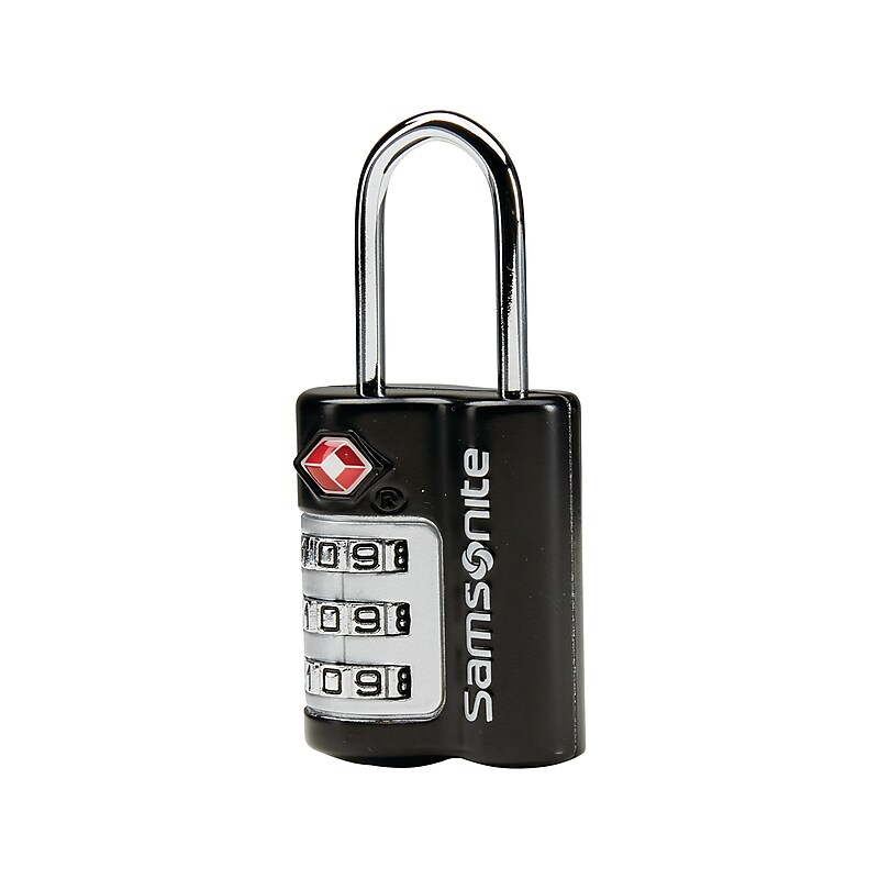 Samsonite Triple-Dial Combo Padlock, Each (91955-1582) image 1
