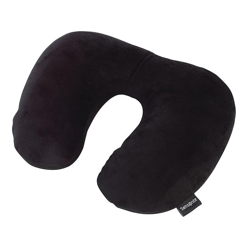 Samsonite Fleece Travel Pillow, Black (91834-1041) image 1