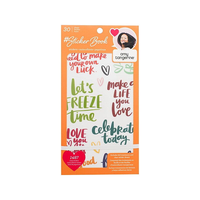 American Crafts Amy Tangerine Sticker Book, Assorted Colors, 1487/Pack (344862) image 1