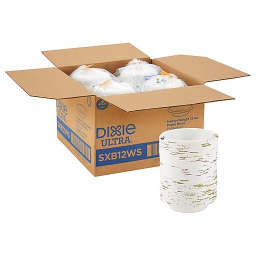 Dixie Ultra Pathways HeavyWeight Paper Bowls, 12 oz., 125/Pack
