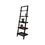 Winsome Bellamy 5-Shelf 69"H Leaning Bookcase, Black (29553)~#|#~sp98414972_sc7